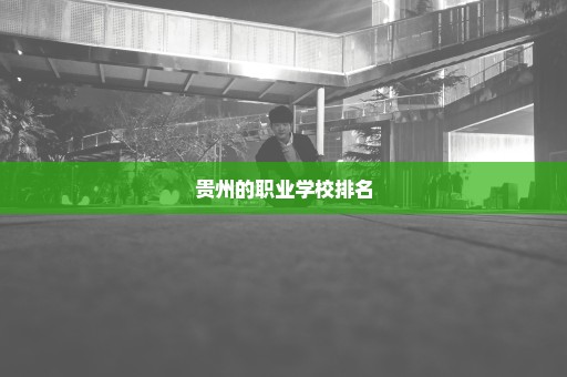 贵州的职业学校排名