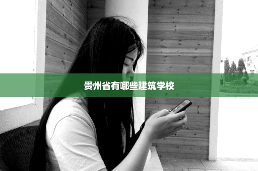 贵州省有哪些建筑学校