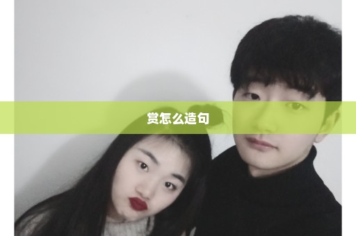 赏怎么造句