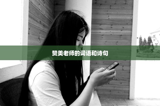 赞美老师的词语和诗句