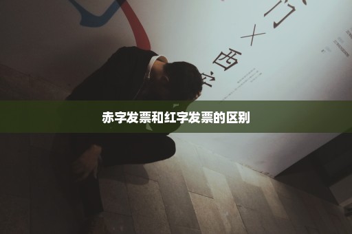 赤字发票和红字发票的区别