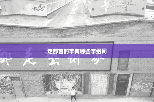走部首的字有哪些字组词