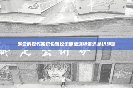 赵云的操作系统设置攻击距离选标准还是近距离