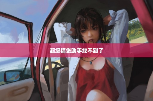超级福袋助手找不到了