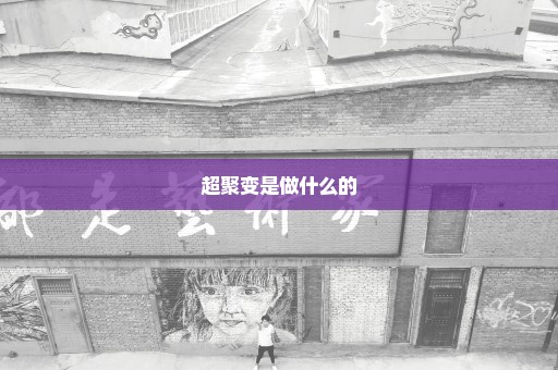 超聚变是做什么的