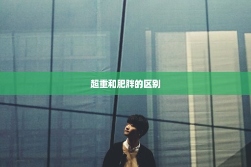 超重和肥胖的区别