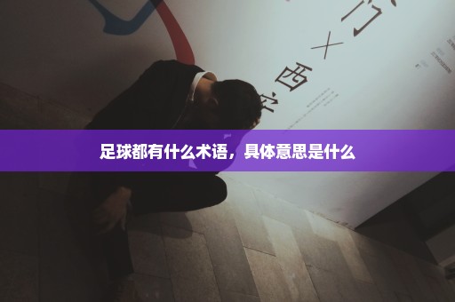 足球都有什么术语，具体意思是什么