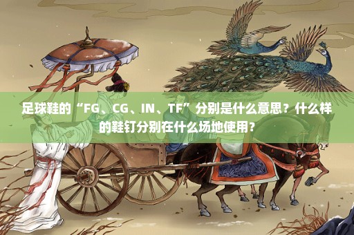 足球鞋的“FG、CG、IN、TF”分别是什么意思？什么样的鞋钉分别在什么场地使用？