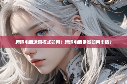 跨境电商运营模式如何？跨境电商备案如何申请？