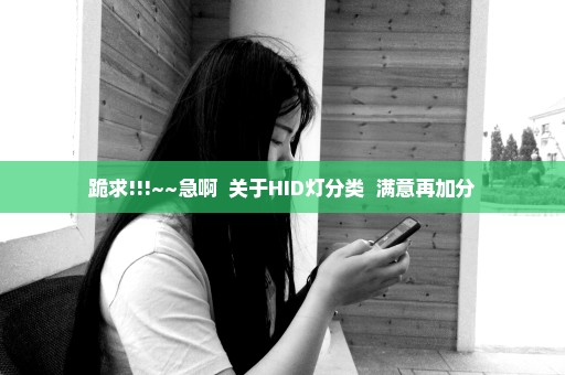 跪求!!!~~急啊  关于HID灯分类  满意再加分