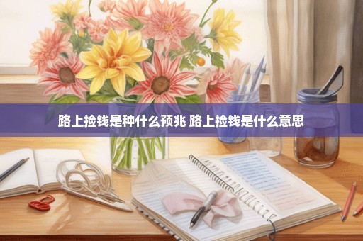 路上捡钱是种什么预兆 路上捡钱是什么意思
