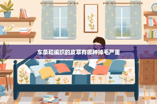 车条和编织的皮草有哪种掉毛严重