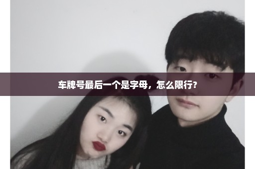 车牌号最后一个是字母，怎么限行？