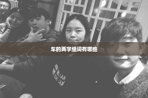 车的两字组词有哪些