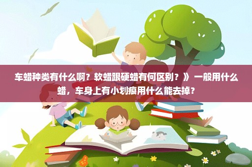 车蜡种类有什么啊？软蜡跟硬蜡有何区别？》 一般用什么蜡，车身上有小划痕用什么能去掉？