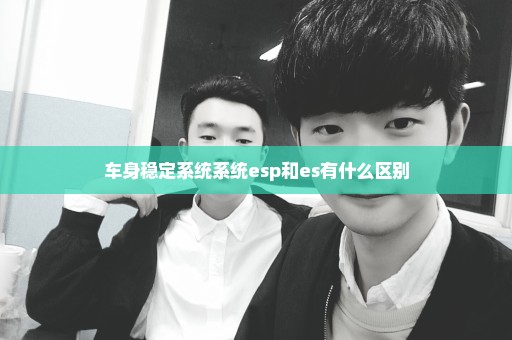 车身稳定系统系统esp和es有什么区别