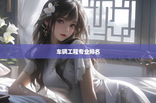 车辆工程专业排名