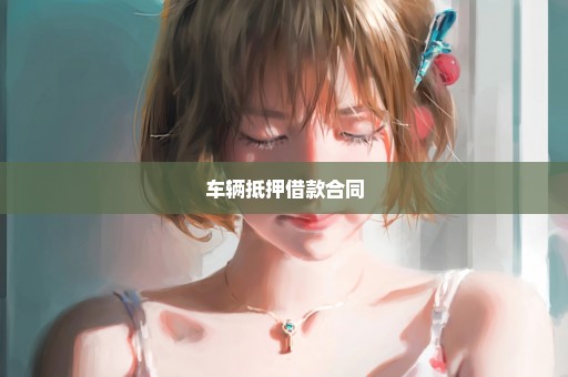 车辆抵押借款合同