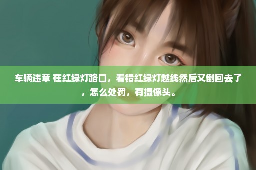 车辆违章 在红绿灯路口，看错红绿灯越线然后又倒回去了，怎么处罚，有摄像头。