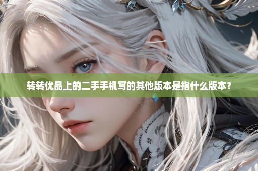 转转优品上的二手手机写的其他版本是指什么版本？