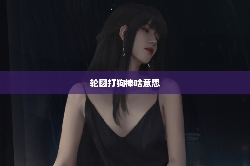 轮圆打狗棒啥意思