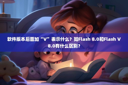 软件版本后面加“V”表示什么？如Flash 8.0和Flash V8.0有什么区别？