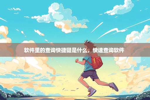 软件里的查询快捷键是什么，快速查询软件 