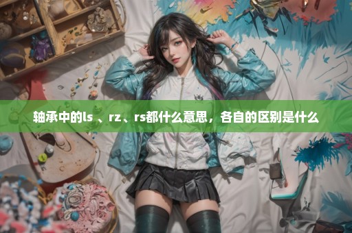 轴承中的ls 、rz、rs都什么意思，各自的区别是什么