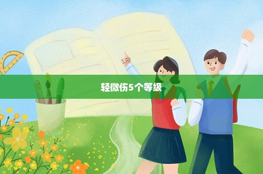 轻微伤5个等级