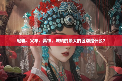 轻轨、火车、高铁、城轨的最大的区别是什么？
