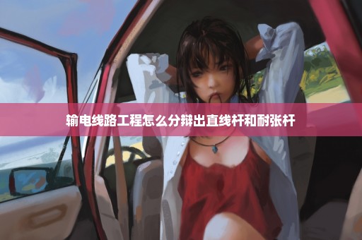 输电线路工程怎么分辩出直线杆和耐张杆