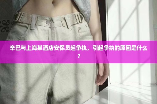 辛巴与上海某酒店安保员起争执，引起争执的原因是什么？