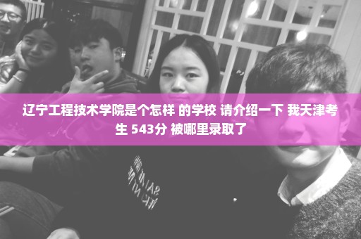 辽宁工程技术学院是个怎样 的学校 请介绍一下 我天津考生 543分 被哪里录取了