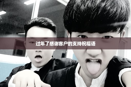 过年了感谢客户的支持祝福语