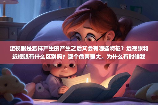 近视眼是怎样产生的产生之后又会有哪些特征？远视眼和近视眼有什么区别吗？哪个危害更大。为什么有时候我