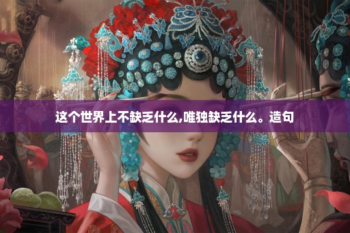 这个世界上不缺乏什么,唯独缺乏什么。造句