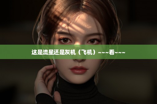 这是流星还是灰机（飞机）~~~看~~~