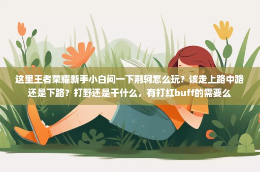 这里王者荣耀新手小白问一下荆轲怎么玩？该走上路中路还是下路？打野还是干什么，有打红buff的需要么
