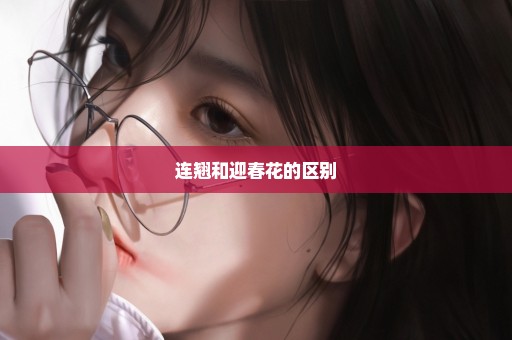 连翘和迎春花的区别