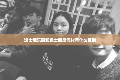 迪士尼乐园和迪士尼度假村有什么区别