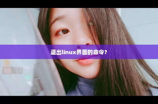 退出linux界面的命令？