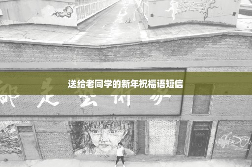 送给老同学的新年祝福语短信