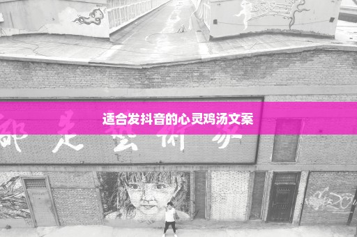 适合发抖音的心灵鸡汤文案