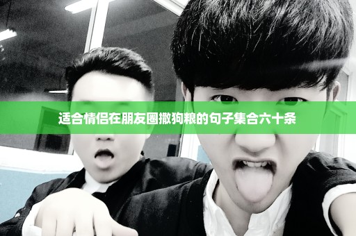适合情侣在朋友圈撒狗粮的句子集合六十条