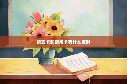 透支卡和信用卡有什么区别