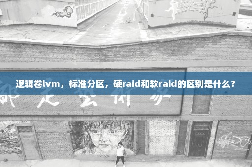 逻辑卷lvm，标准分区，硬raid和软raid的区别是什么？