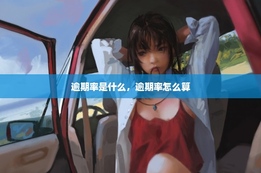 逾期率是什么，逾期率怎么算