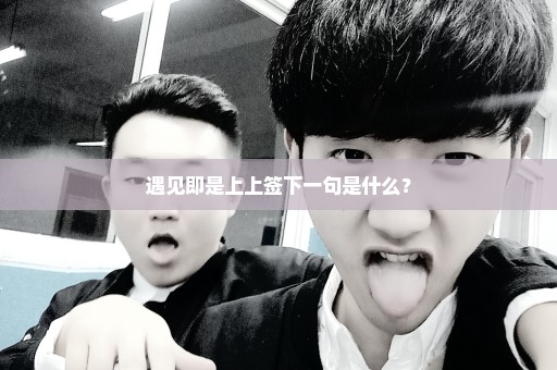 遇见即是上上签下一句是什么？