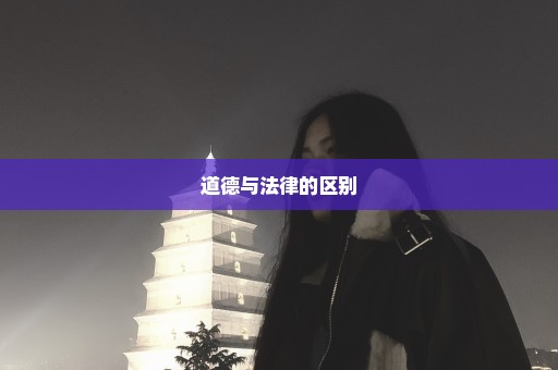 道德与法律的区别