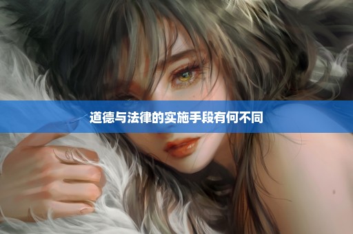 道德与法律的实施手段有何不同